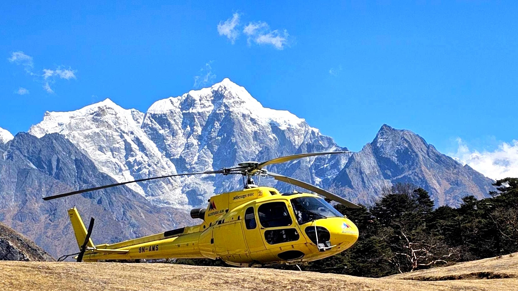 Helicopter Taking off from EBC